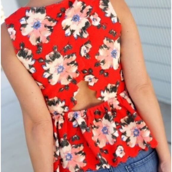 Anthropologie Tops - Anthropologie Postmark Clovelly Floral Peplum Top